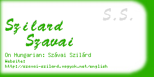 szilard szavai business card